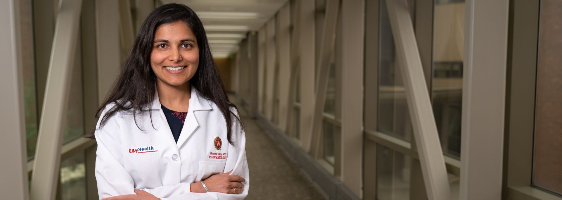 Dr. Shivani Garg in white coat