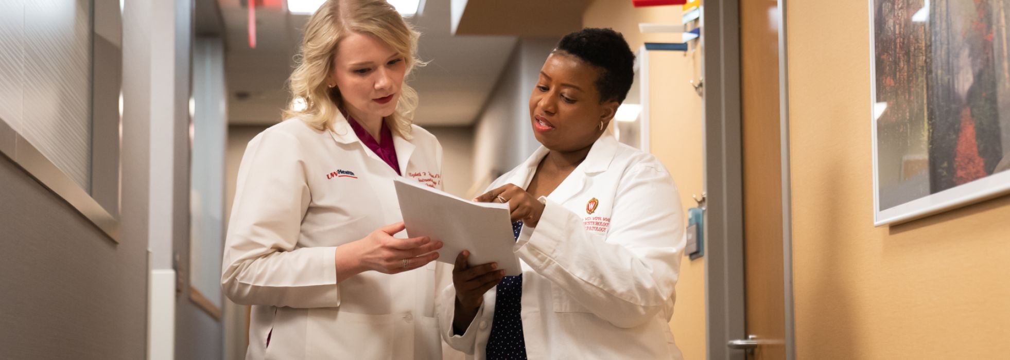 PA Elizabeth Dolan and Dr. Lisa Jones in GI clinic