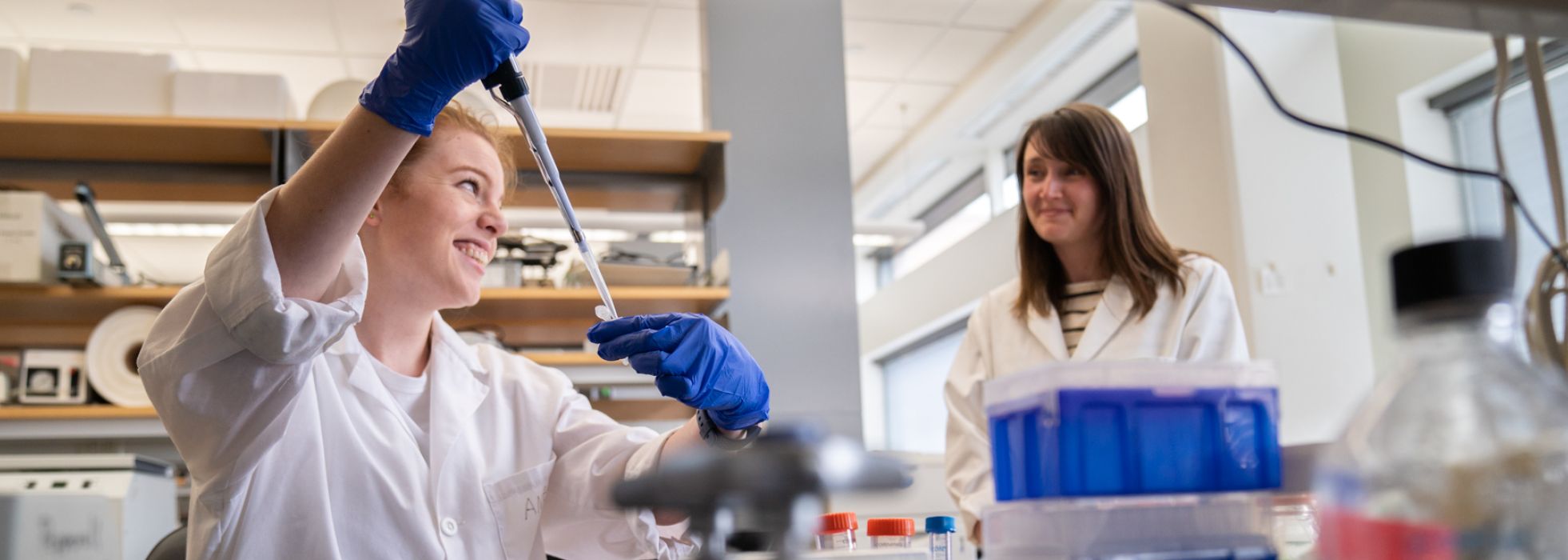 Infectious disease researchers working in the Pepperell lab