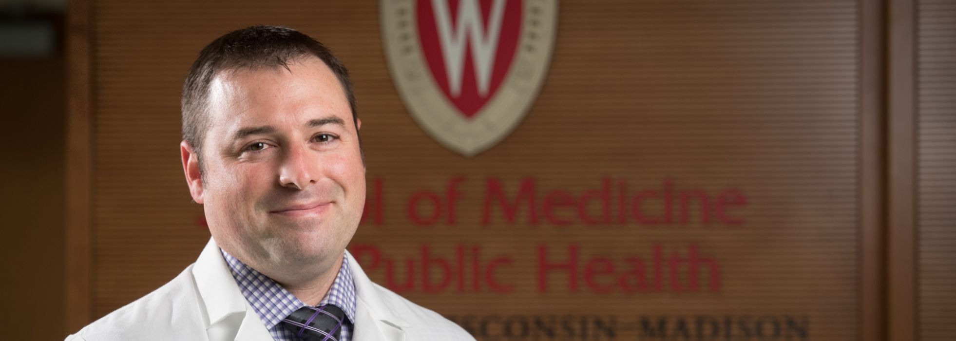 Dr. Matt Tattersall in Department of Medicine lobby