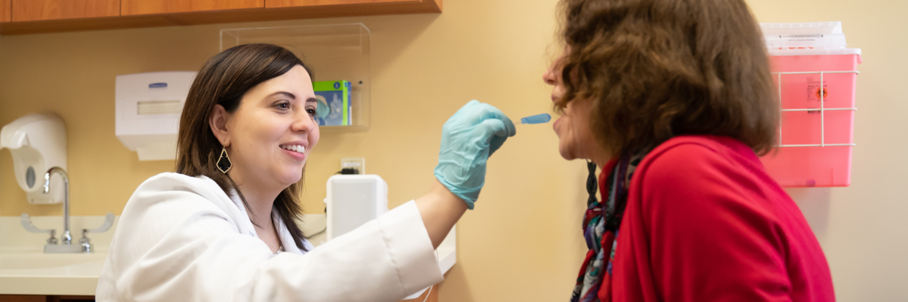 Dr. Nicole Pulia in the clinic