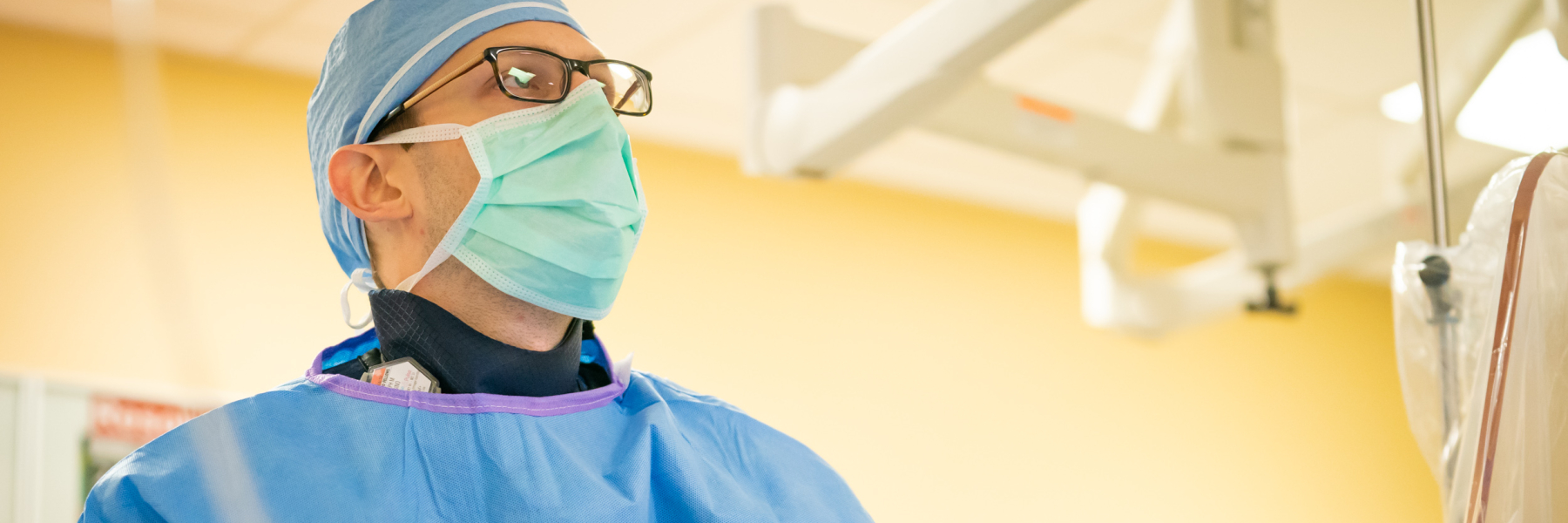 Interventional cardiology fellow in the cath lab