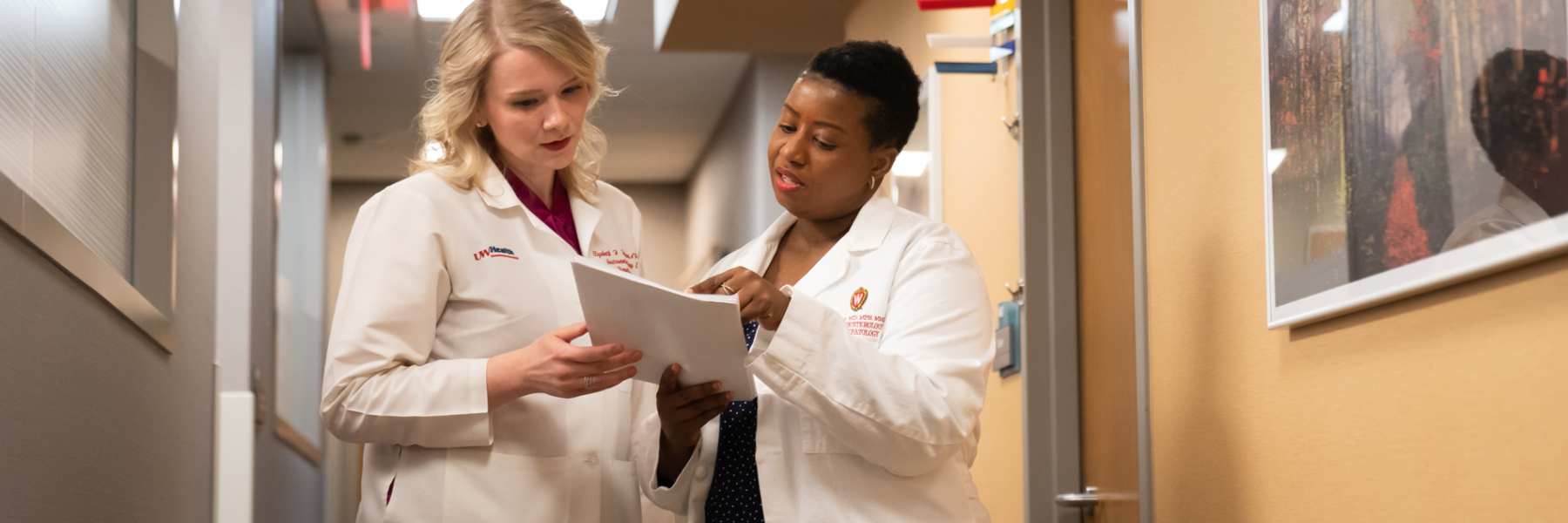 PA Elizabeth Dolan and Dr. Lisa Jones in GI clinic