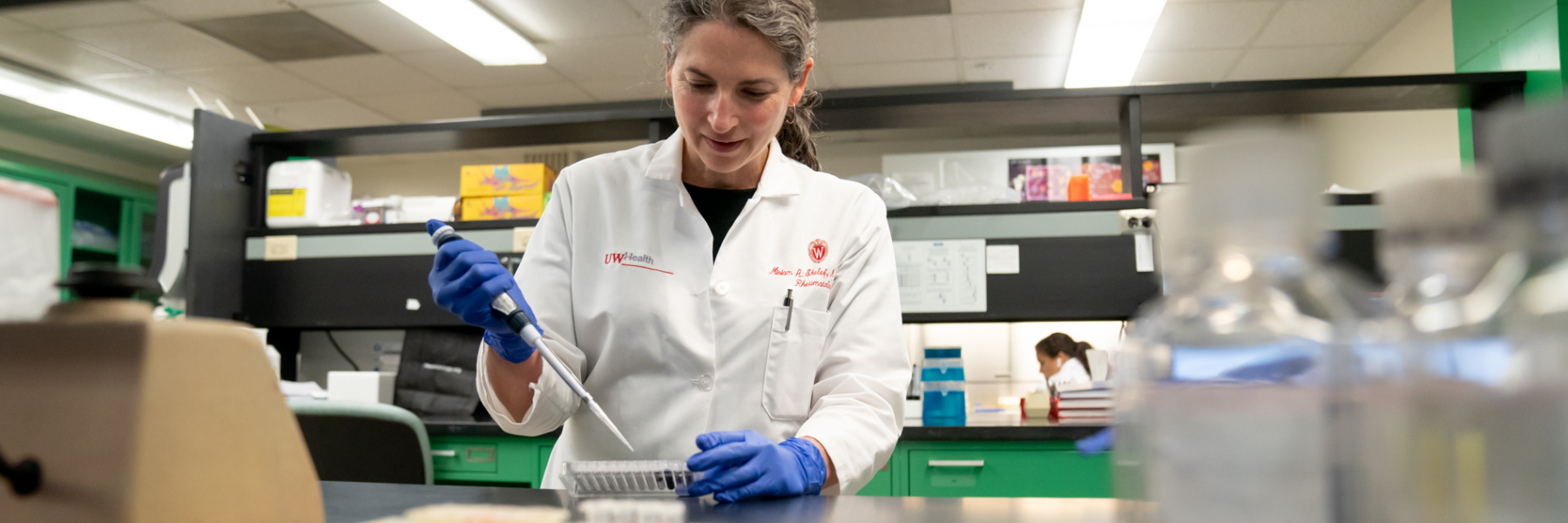 Photo of Dr. Miriam Shelef in her lab