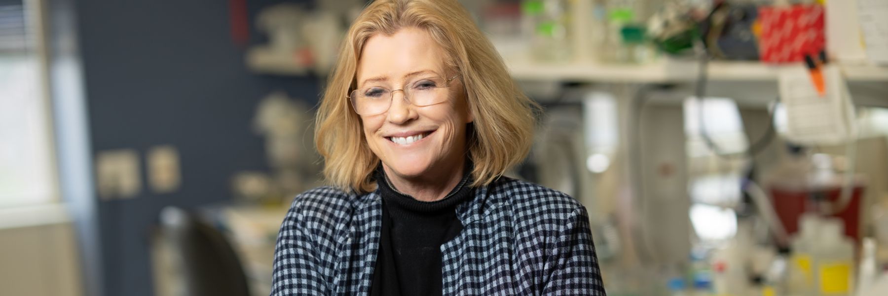 Dr. Shannon Kenney in the lab