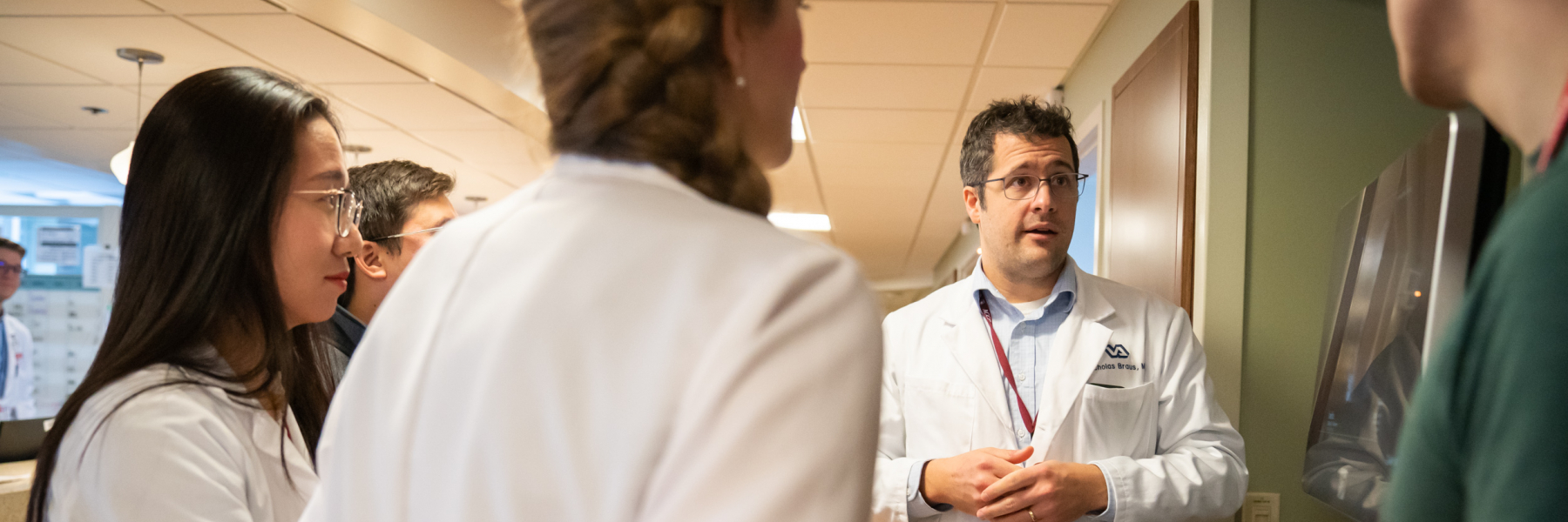 Dr. Andrew Braun with residents