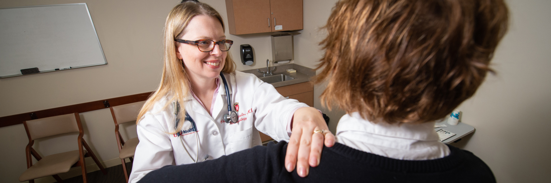 Dr. Christie Bartels in Rheumatology clinic