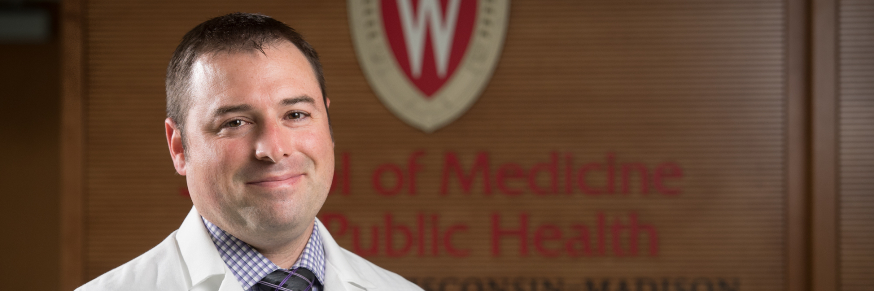 Dr. Matt Tattersall in Department of Medicine lobby