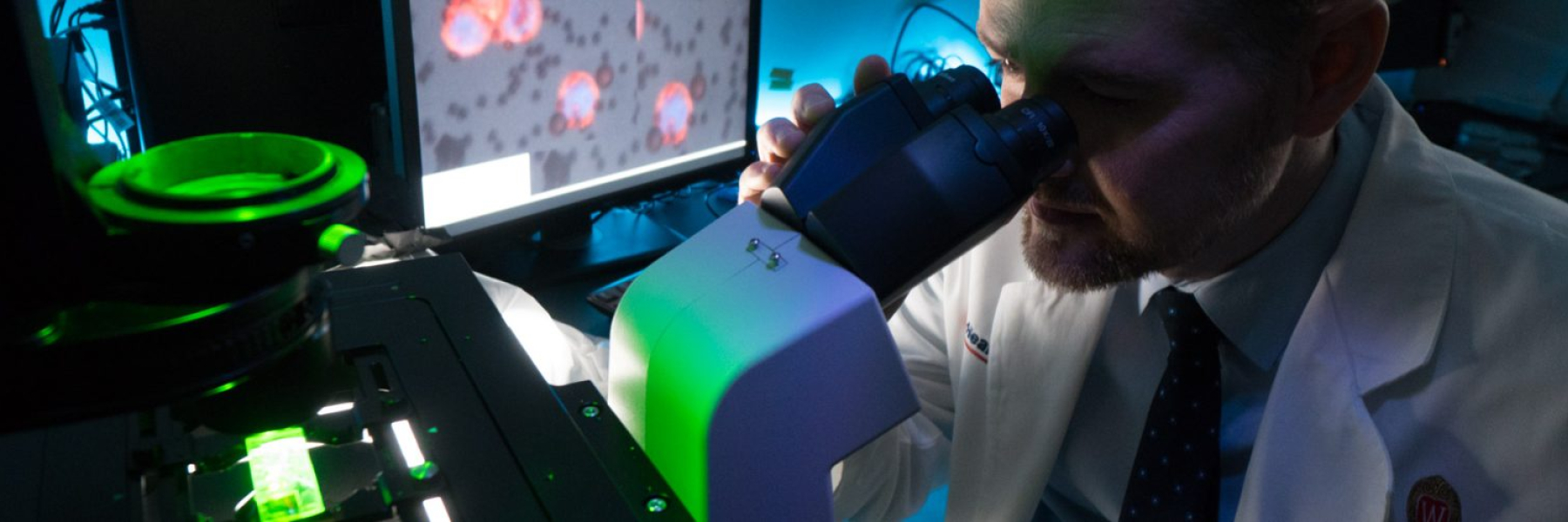 Dr. Josh Lang in the lab