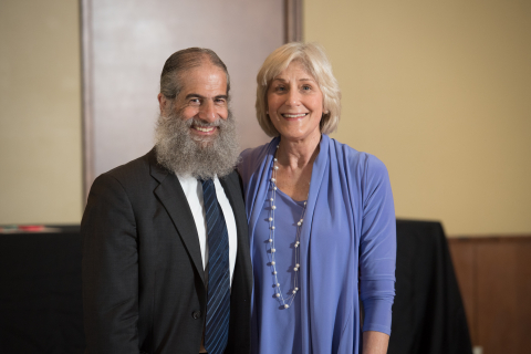 Dr. Vogelman with wife and colleague Dr. Molly Carnes in 2017.