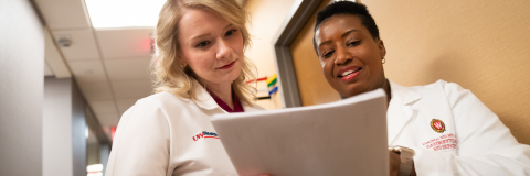 Dr. Lisa Jones (on right) with nurse practitioner Elizabeth Holden, NP