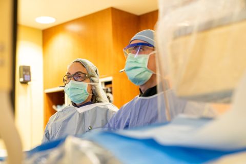 Physicians in cath lab