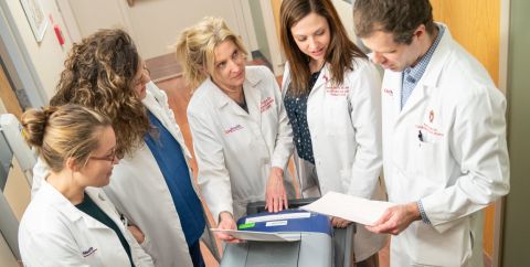 Preventive cardiology physicians in clinic