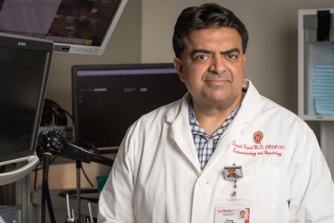 Dr. Deepak Gopal in endoscopy suite