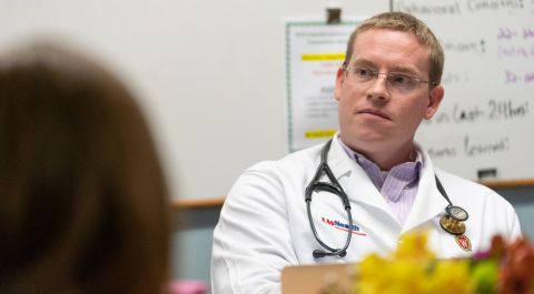 Dr. Sean O'Neill during a meeting