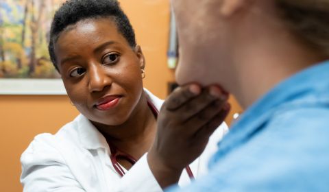 Dr. Lisa Jones in the GI clinic