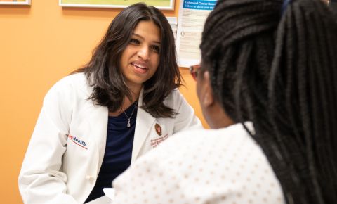 Dr. Sumona Saha in clinic