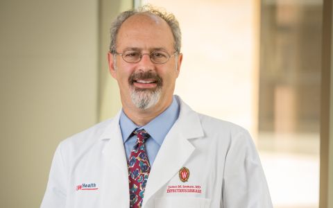 Dr. James Sosman in the clinic