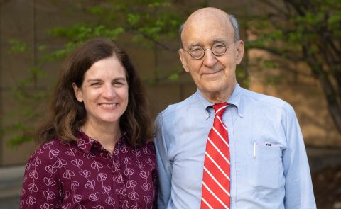 Outdoor photo of Drs. Heather Bartlett and Ford Ballantyne