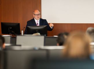 Dr. Fernando Holguin delivers the 2024 Research Day Grand Rounds