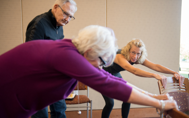 Exercise to promote healthy aging