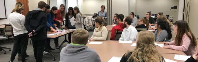 Health professions students participating in a 2018 Interprofessional Collaborative Practice (ICP) in HIV Care course