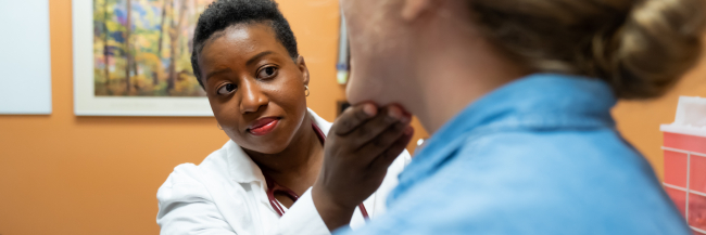 Dr. Lisa Jones, pictured in clinic