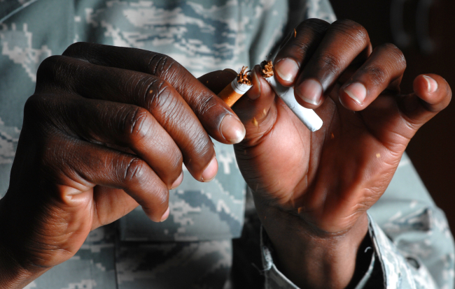 tobacco cessation - military veterans