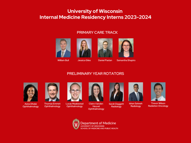 Incoming 2023-24 Primary Care and Preliminary Year Rotators