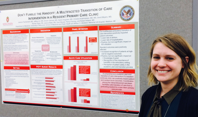 Dr. Jessica Tischendorf presents her poster