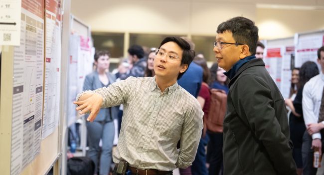 Dr. Daniel To discusses his research at Research Day 2024.