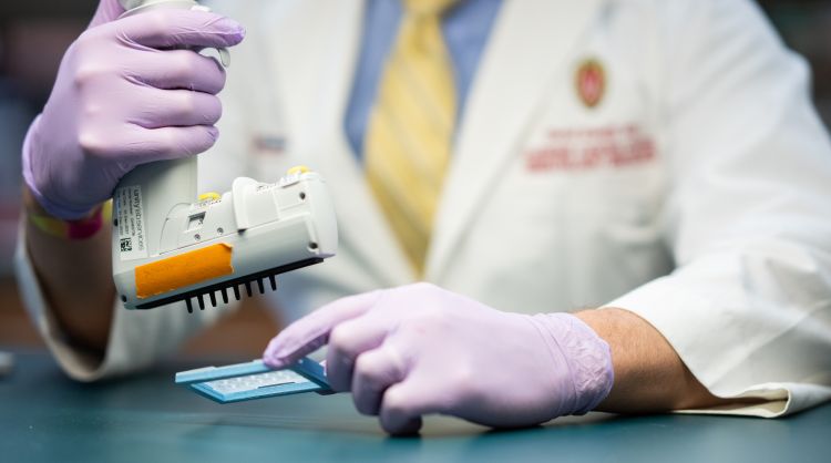 closeup photo of Dr. David Kosoff in the lab