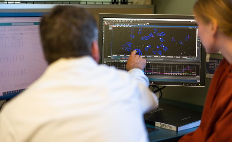 Mark Burkard, MD, in lab