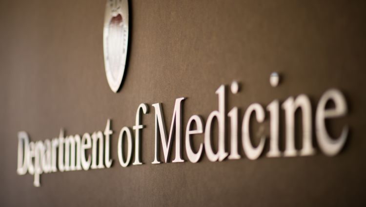 Department of Medicine sign