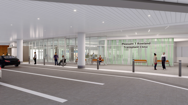 conceptual image of new clinic entrance
