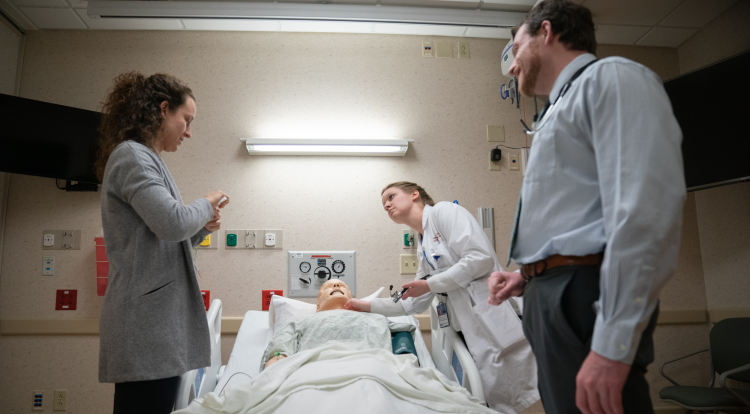 Infectious disease fellows practice in the SIM Center