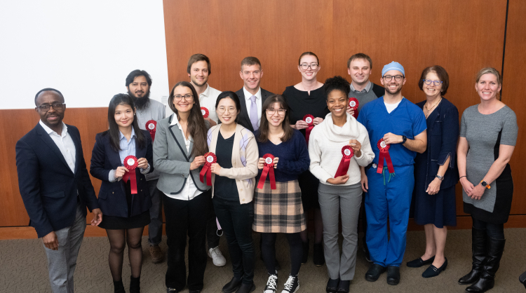 Photo of the 2022 Research Day poster award winners.