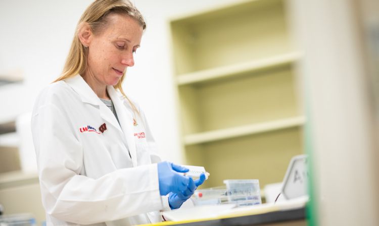 Albertini lab researcher