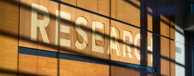 Research sign.