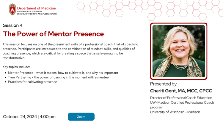 Leadership Evolved | A Coach Approach to Mentoring in Medicine: Session 4