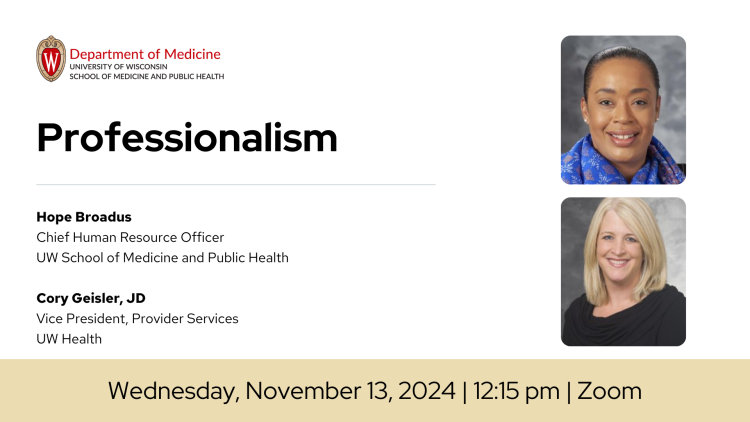 2024 - 2025 DOM Clinical Faculty Development Series | Professionalism
