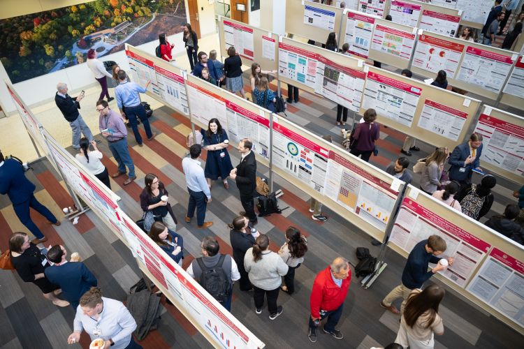 Research Day poster session in full force.