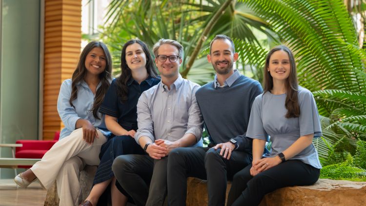 The 2026-27 chief residents sitting in a row.