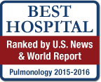 Best Hospital Ranked by U.S. News & World Report Pulmonology 2015-2016