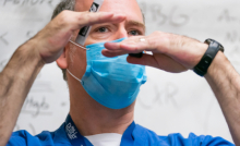 Dr. Loren Denlinger teaching in the internal medicine residency