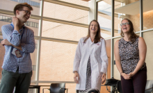 UW internal medicine residents during an improv session