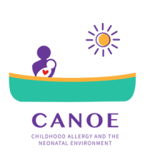 logo for CANOE: Childhood Allergy and the Neonatal Environment study