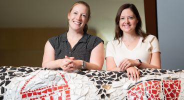 Julie Keating, PhD, scientist I, Infectious Disease, and Laurel Legenza, PhD, PharmD, assistant professor, University of Wisconsin School of Nursing.