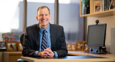 Dr. Jim Stein in his office