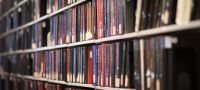 Books on shelves